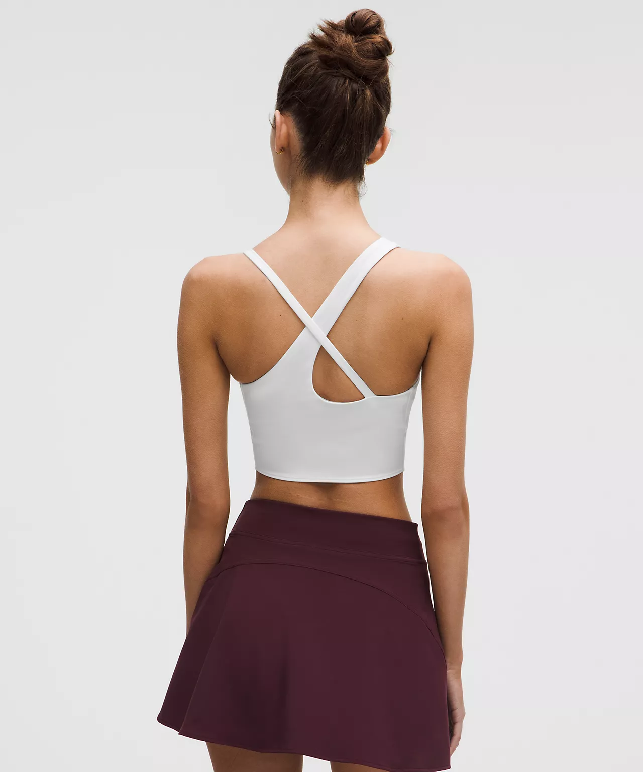 Women's Asymmetrical Strap Cropped Tank Top *Medium Support, B/C Cup