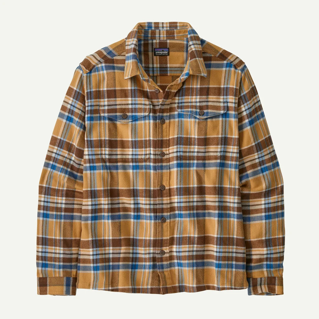 Men's Long Sleeve Organic Cotton Midweight Fjord Flannel Shirt
