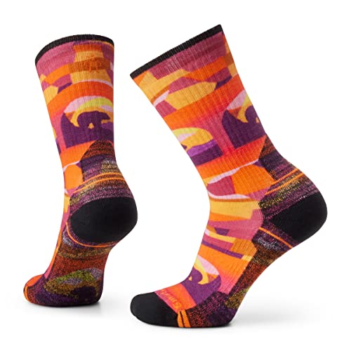 Women's Hike Light Cushion Bear Country Print Crew Socks