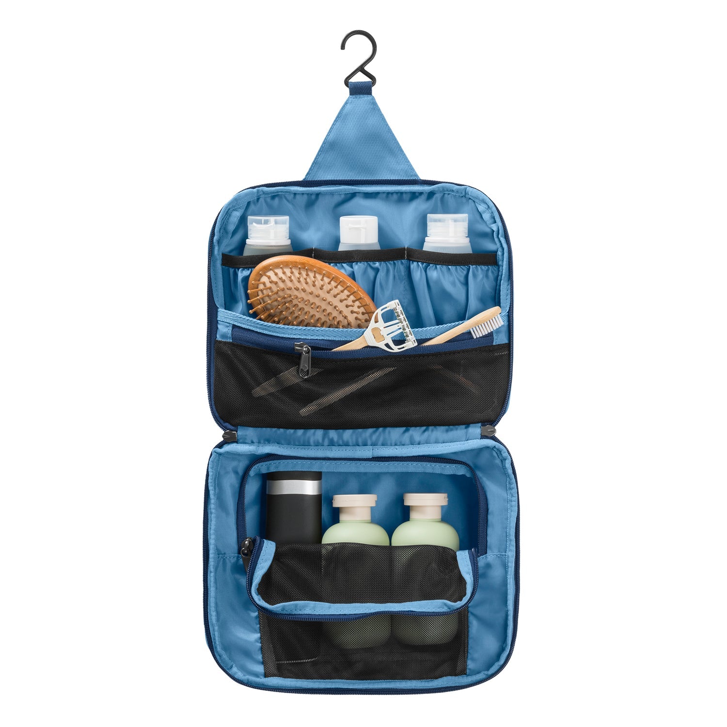folding travel hanging toiletry bag Eagle Creek Pack-It Hanging Toiletry Kit -Black