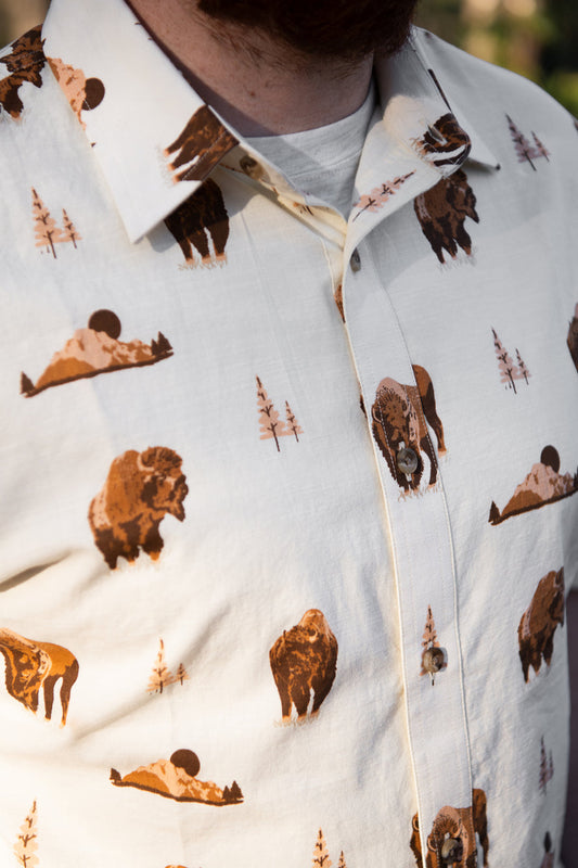 Men's Yellowstone Short Sleeve Woven Shirt