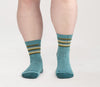 Women's Multi Stripe Cushion Micro Crew Socks