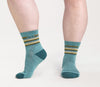 Women's Multi Stripe Cushion Micro Crew Socks