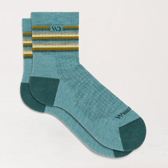 Women's Multi Stripe Cushion Micro Crew Socks