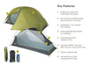Dragonfly OSMO Ultralight Backpacking 2 Person Tent