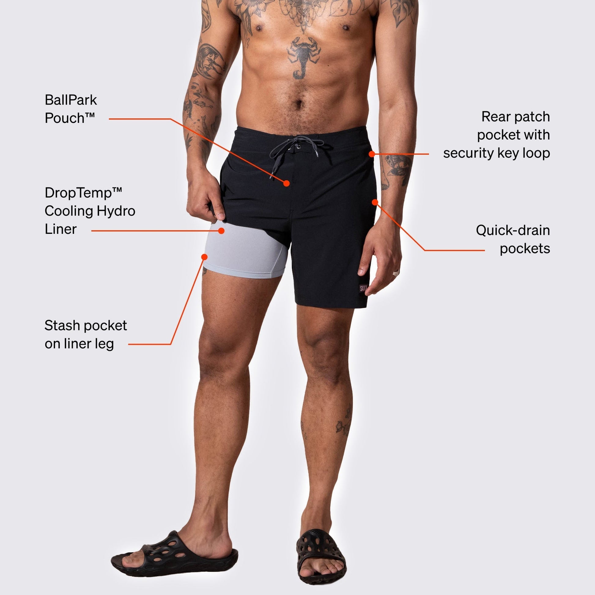 Men's Betawave Boardshort Swim Shorts 7"