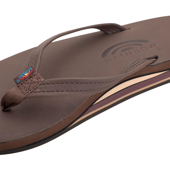 Women's Double Layer Arch Support Premier Leather with a 1" Strap