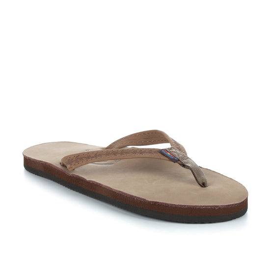 Women's Las Flores - Single Layer Premier Leather with a Floral 1/2" Narrow Strap