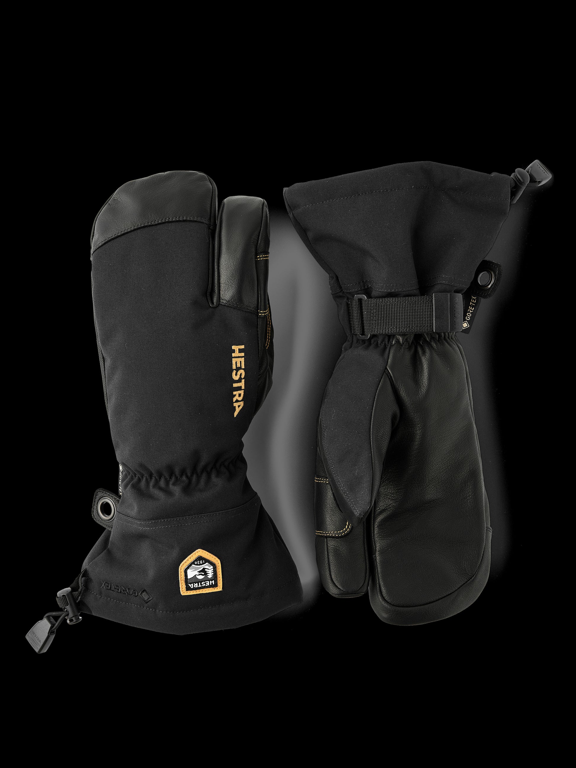 Army Leather Heli Ski 3-finger