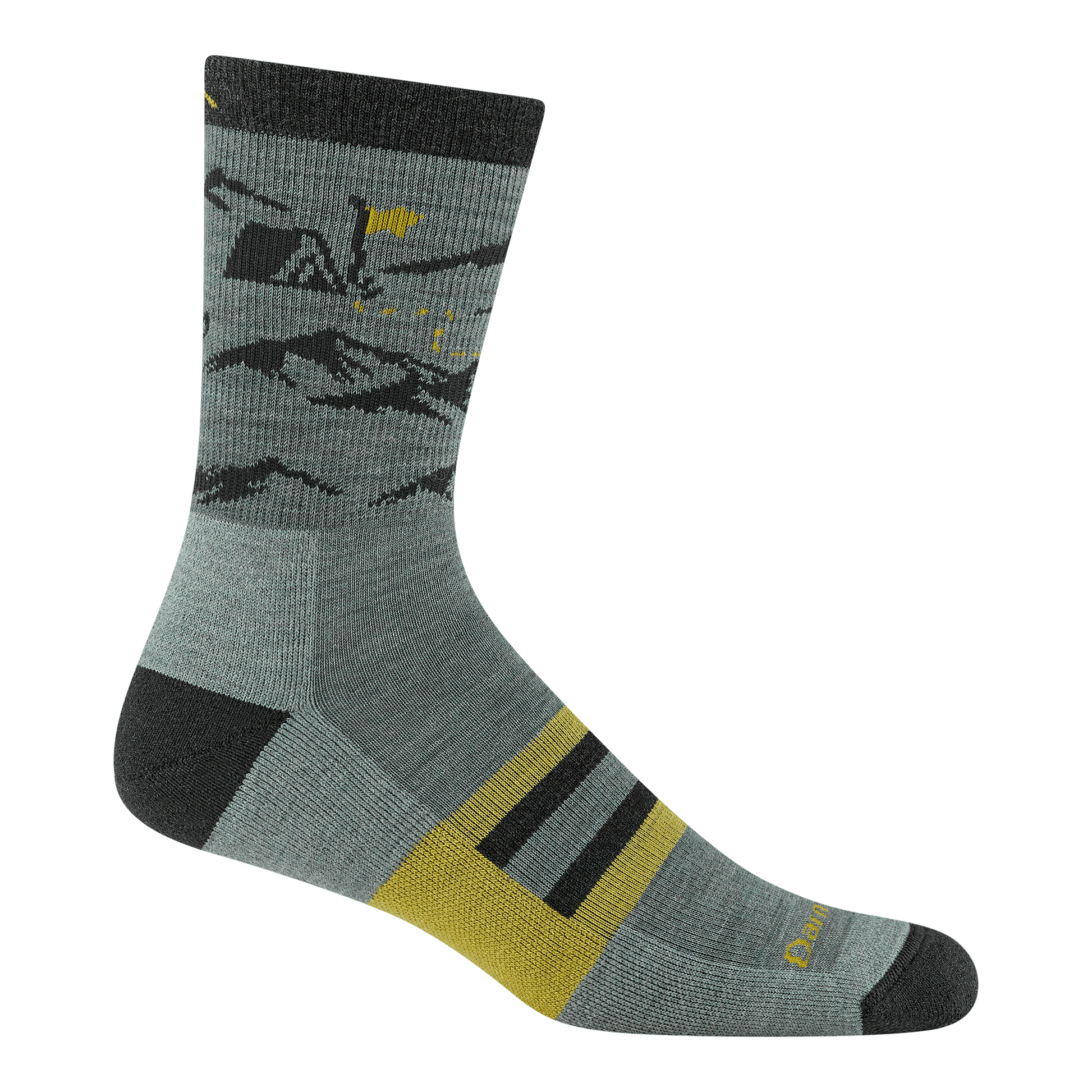 Men's Hike Hike Hut Micro Crew Midweight Hiking Socks