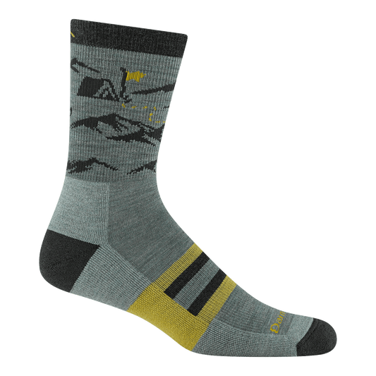 Men's Hike Hike Hut Micro Crew Midweight Hiking Socks