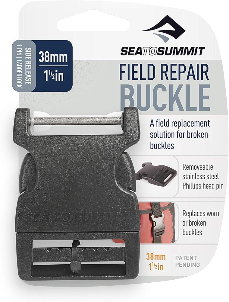 Side Release Field Repair Buckle with Removable Pin