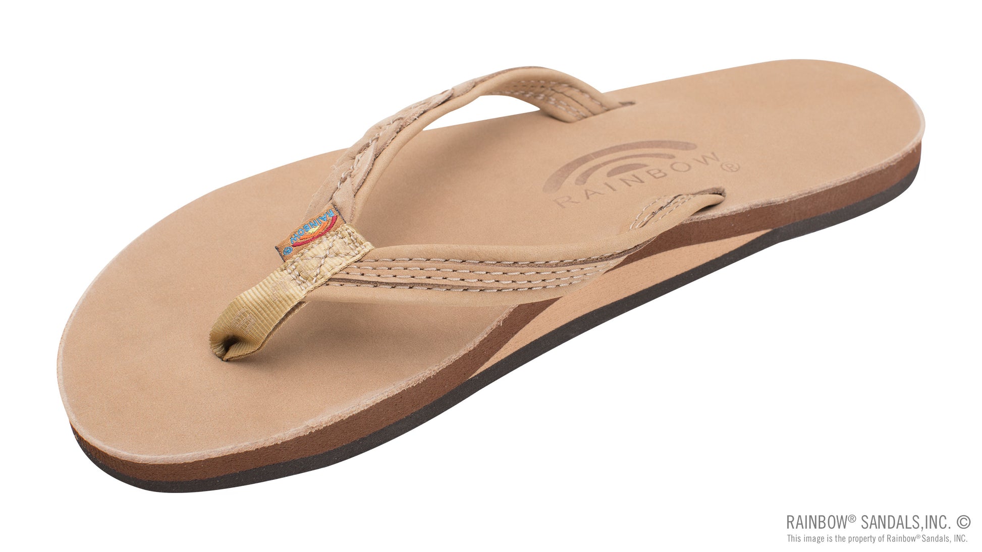 The Madison – Single Layer Arch Support with a Braid on a 1/2" Narrow Rolled Strap