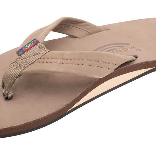 Single Layer Premier Leather with Arch Support 1" Strap