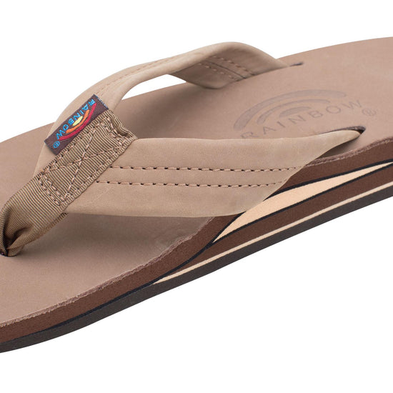 Women's Double Layer Arch Support Premier Leather with a 1" Strap