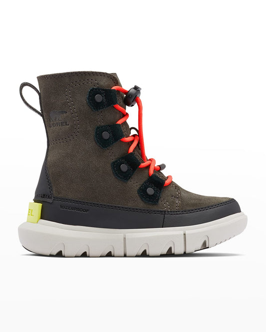 Childrens Sorel Explorer Lace Waterproof Boot