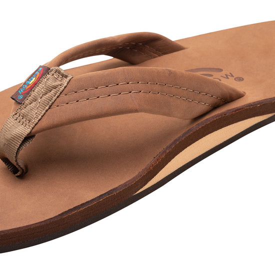 Single Layer Premier Leather with Arch Support 1" Strap
