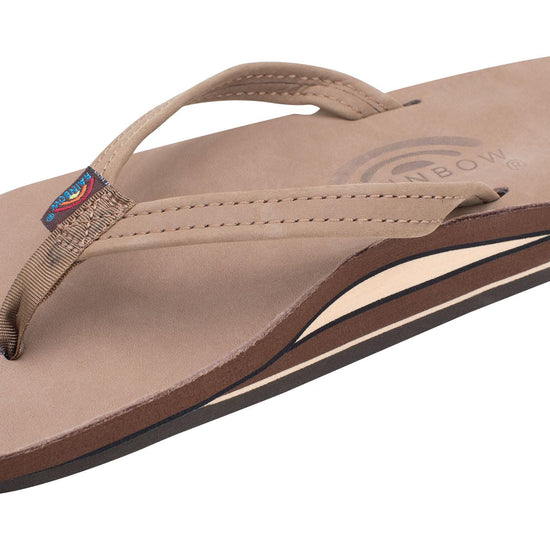 Women's Double Layer Arch Support Premier Leather with a 1/2" Narrow Strap