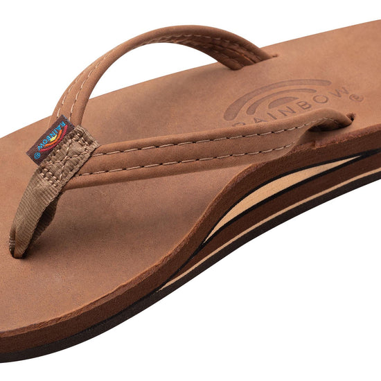Women's Double Layer Arch Support Premier Leather with a 1/2" Narrow Strap