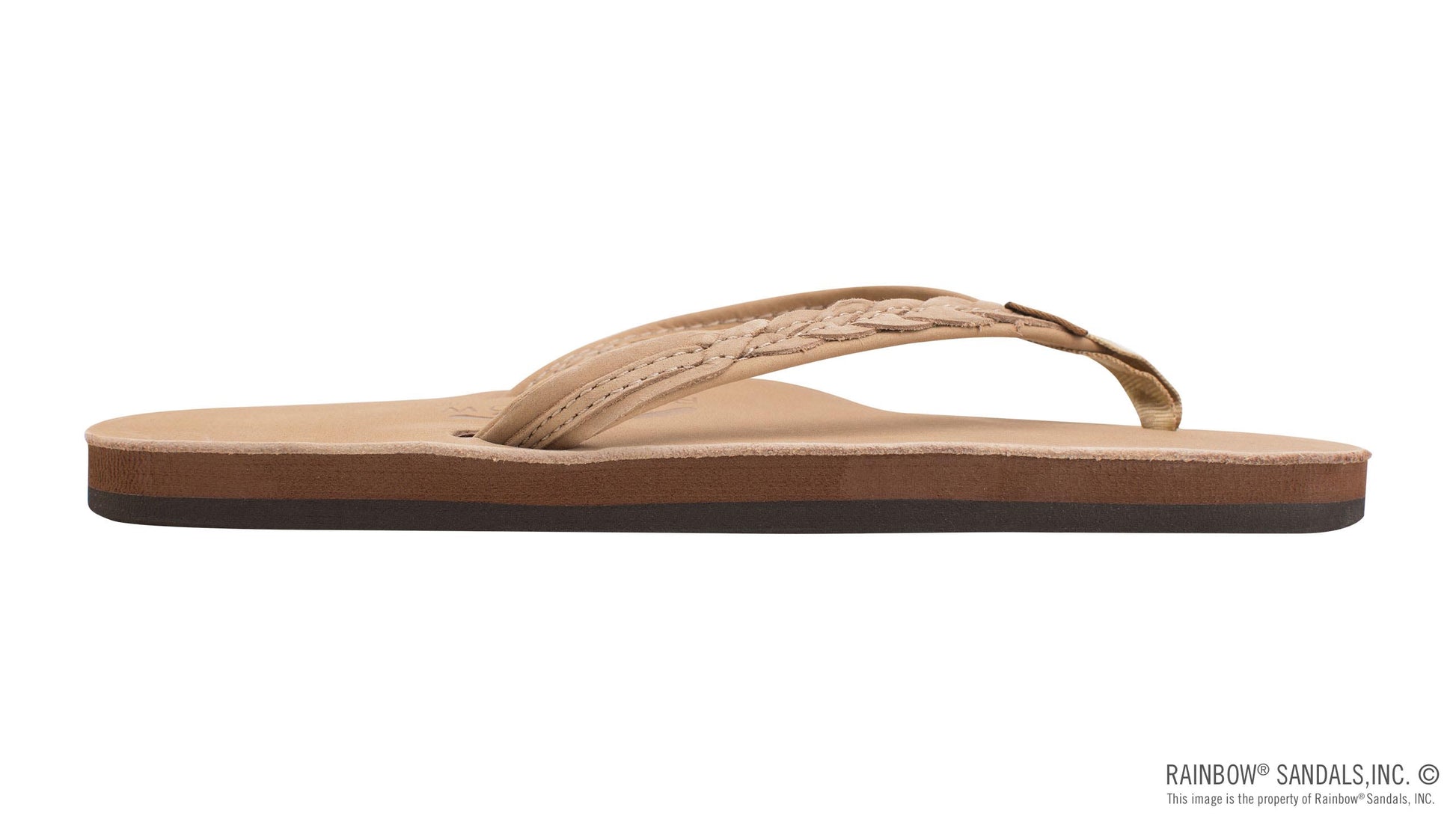 The Madison – Single Layer Arch Support with a Braid on a 1/2" Narrow Rolled Strap