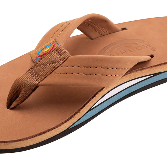 Women's Double Layer Arch Support Premier Leather with a 1" Strap