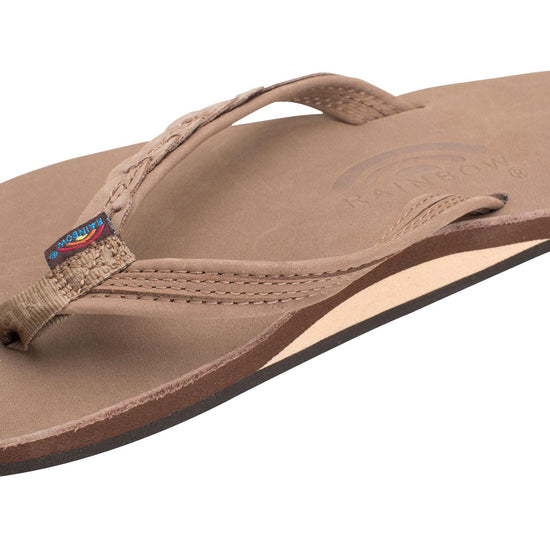 The Madison – Single Layer Arch Support with a Braid on a 1/2" Narrow Rolled Strap