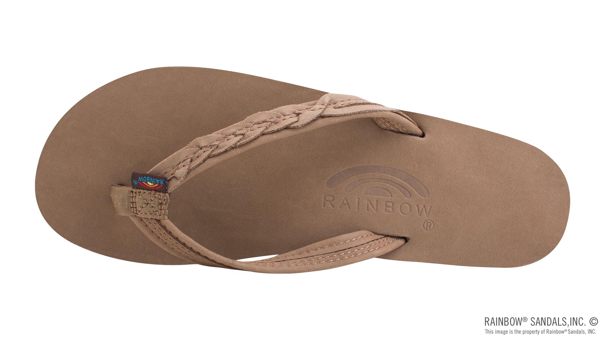 The Madison – Single Layer Arch Support with a Braid on a 1/2" Narrow Rolled Strap