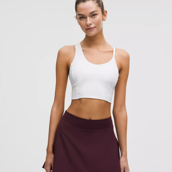 Women's Asymmetrical Strap Cropped Tank Top *Medium Support, B/C Cup