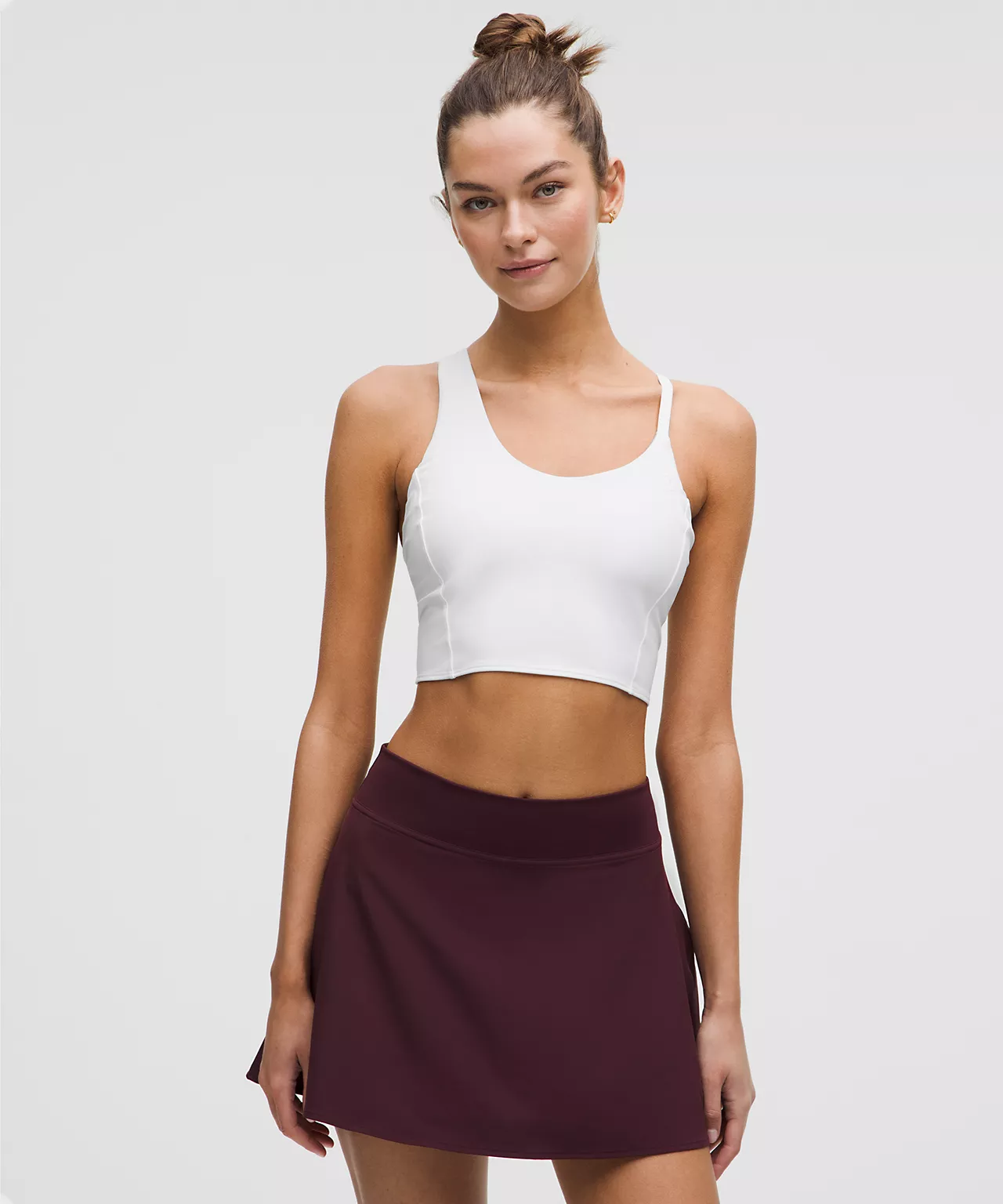 Women's Asymmetrical Strap Cropped Tank Top *Medium Support, B/C Cup