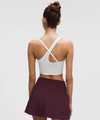 Women's Asymmetrical Strap Cropped Tank Top *Medium Support, B/C Cup