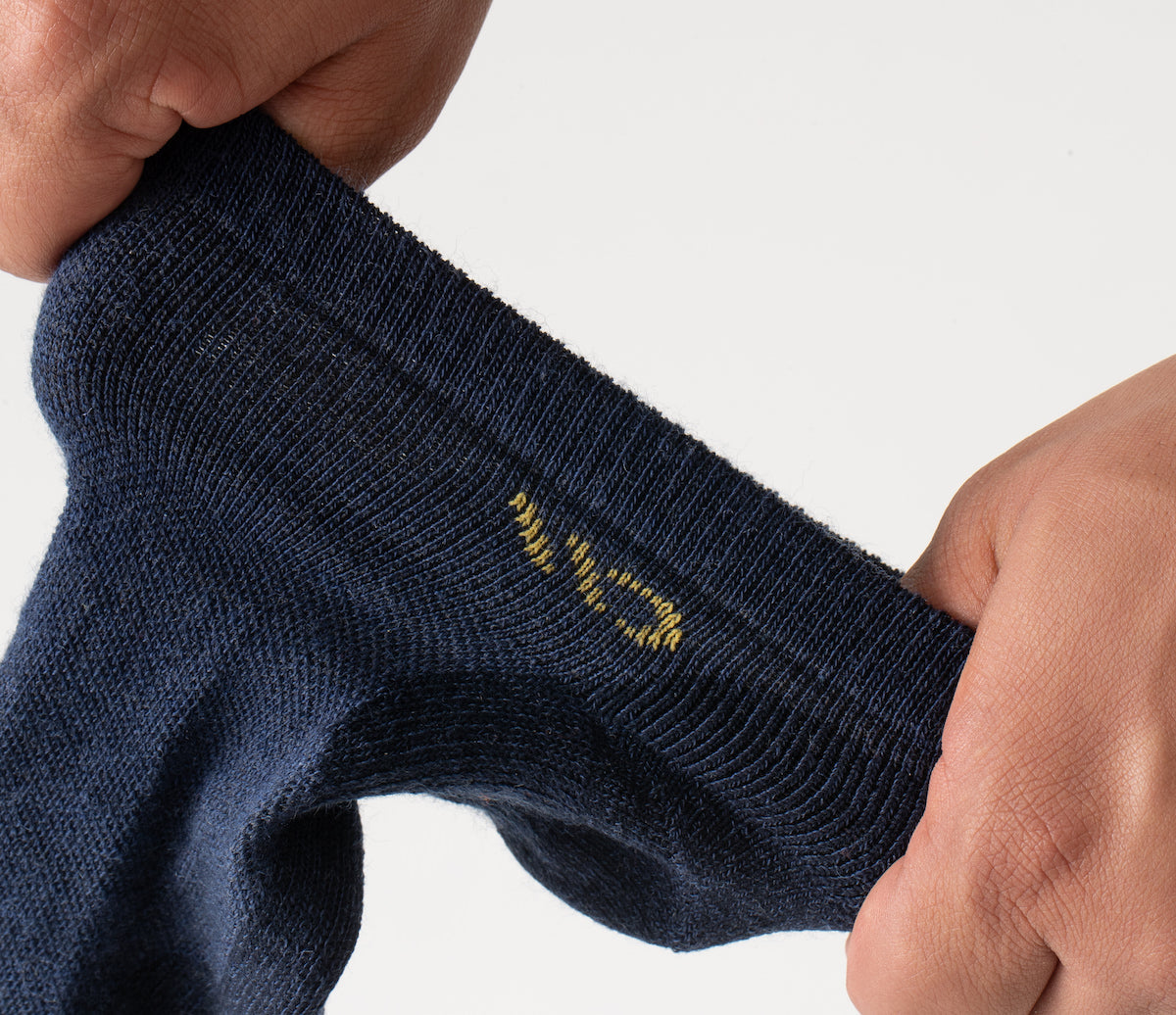 Men's Solid Cushioned No Show Socks