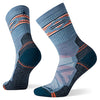 Hike Light Cushion Broken Stripes Pattern Crew Socks