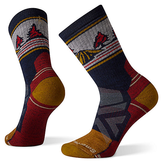 Hike Full Cushion Camp Scene Crew Socks