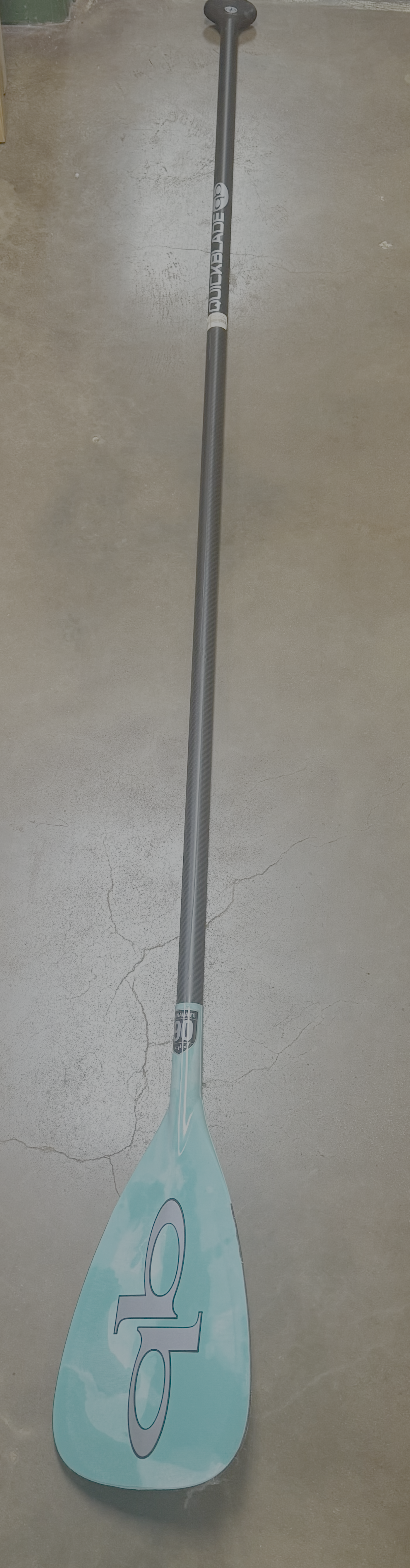 Kanaha FG/CA 90 - Teal Abstract Blade -(Fiberglass Blade/Carbon Fiber Handle)