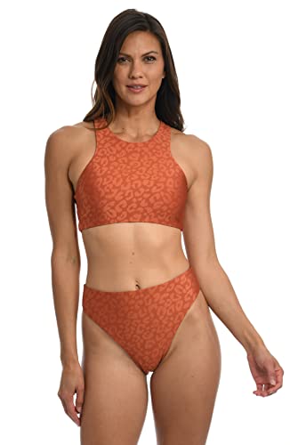 High-Neck Swim Top
