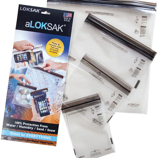 aLOKSAK Bags Mltipack (Set of 4 - 4" X 7", 6" X 6", 9" X 6", 12" X 12")