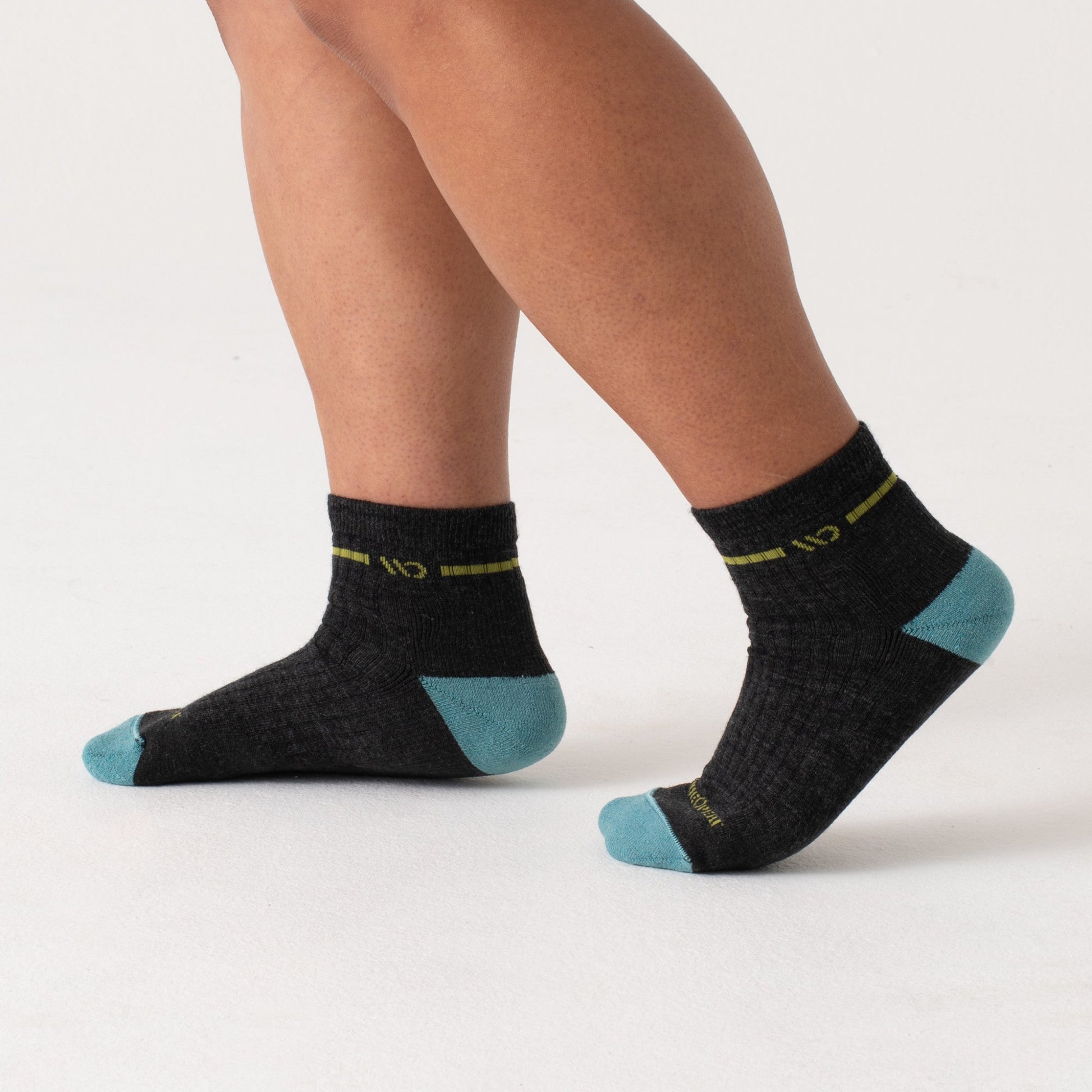 W Single Stripe Midweight Quarter Sock