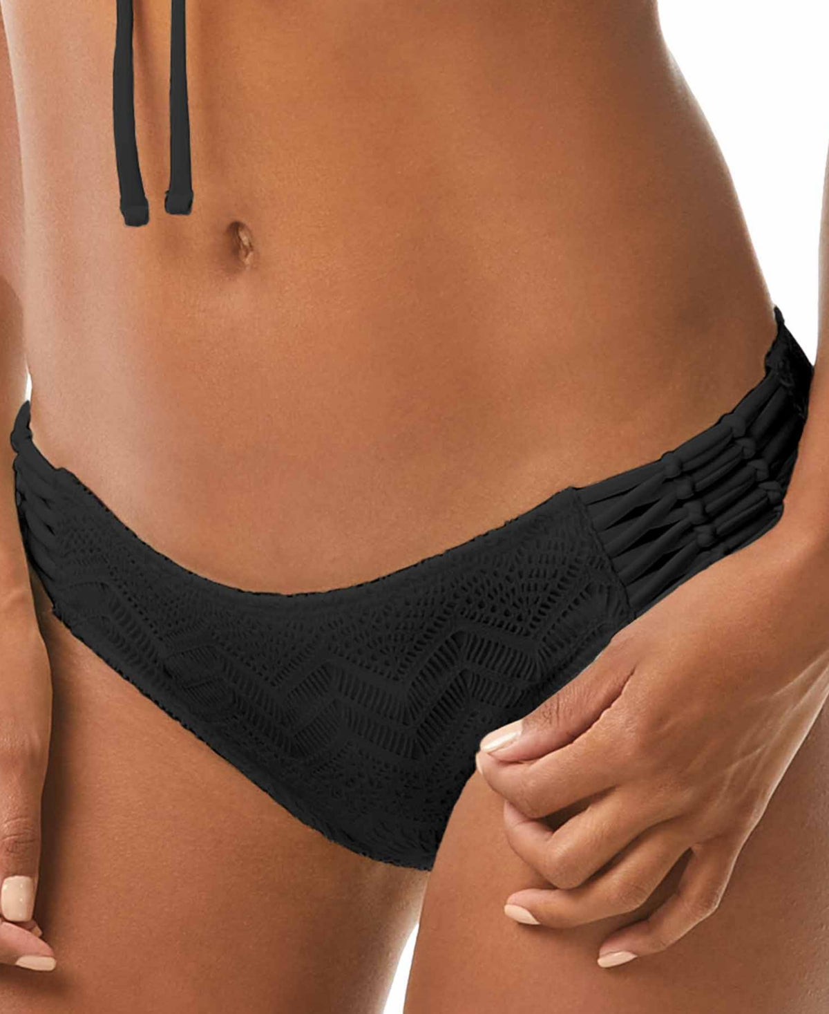 Crochet Strappy Bikini Bottom