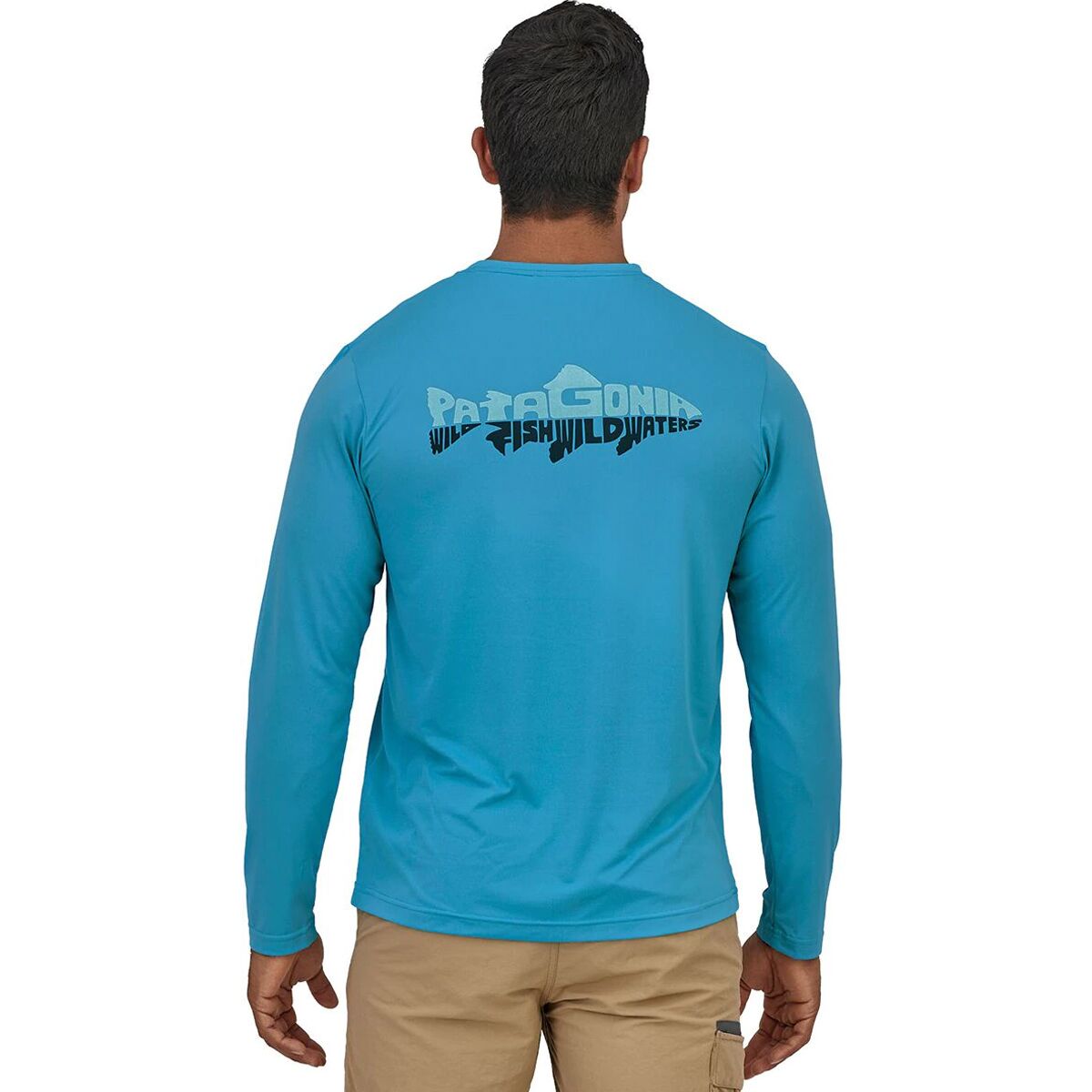 Men's Long Sleeve Capilene Cool Daily Fish Graphic Shirt