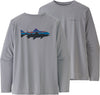 Men's Long Sleeve Capilene Cool Daily Fish Graphic Shirt