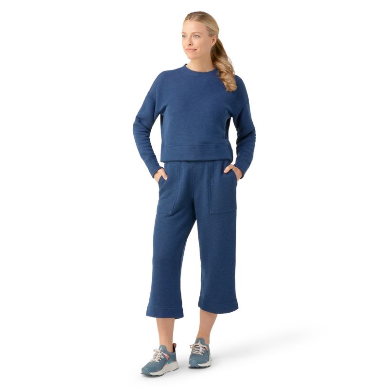 Women's Recycled Terry Cropped Crew Sweatshirt