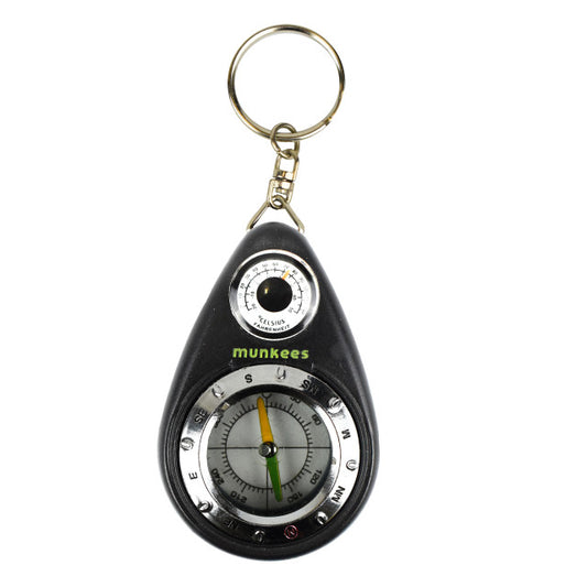 Keychain Compass With Thermometer