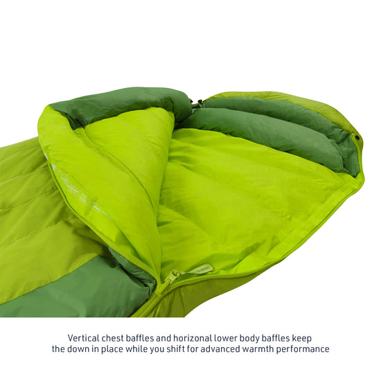 Ascent Down Sleeping Bag 750+ Ultra Dry Down, PFC-free DWR 25F | -4C