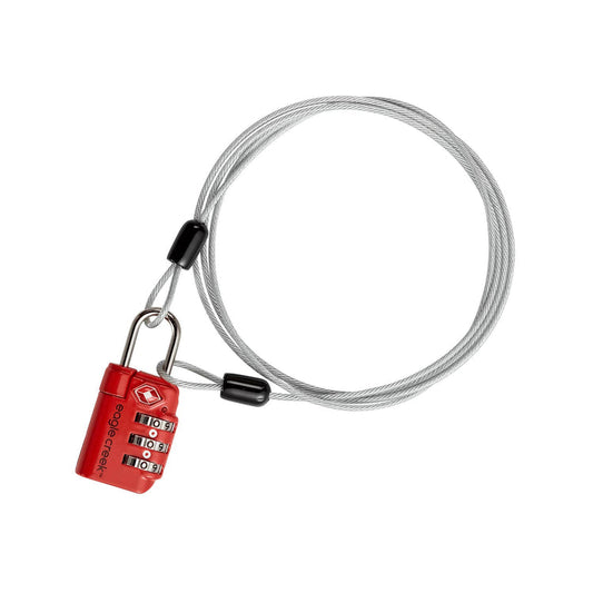 3-Dial TSA Lock & Cable