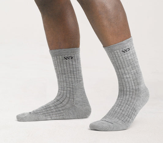 Men's Solid Midweight Micro Crew Sock