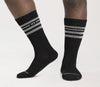 Men's Vintage Stripe Midweight Crew Sock