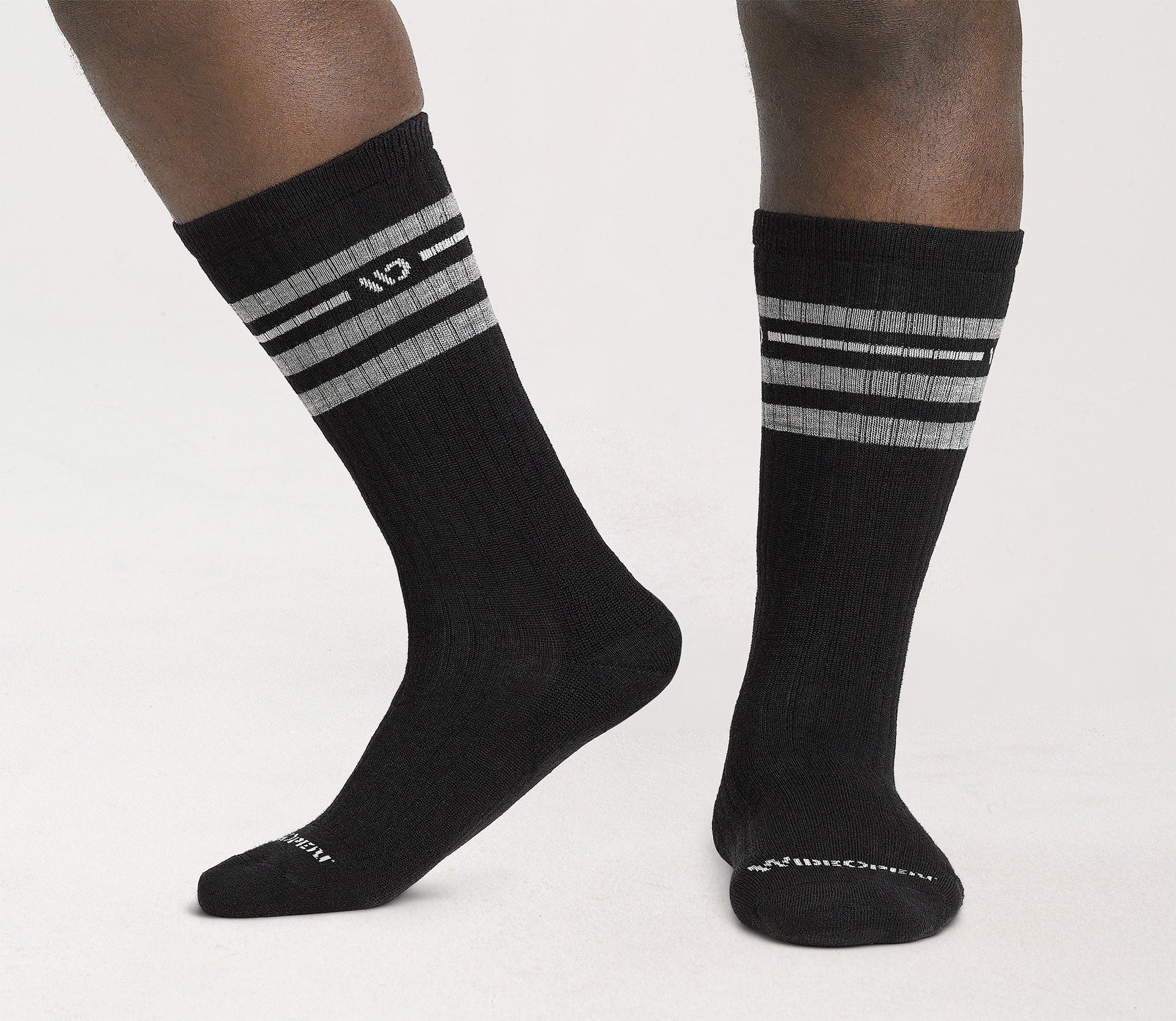 Men's Vintage Stripe Midweight Crew Sock
