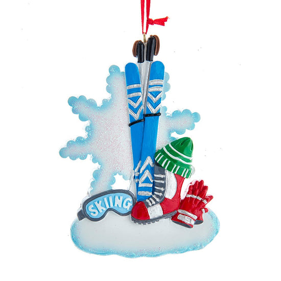 Ski Equipment Ornament