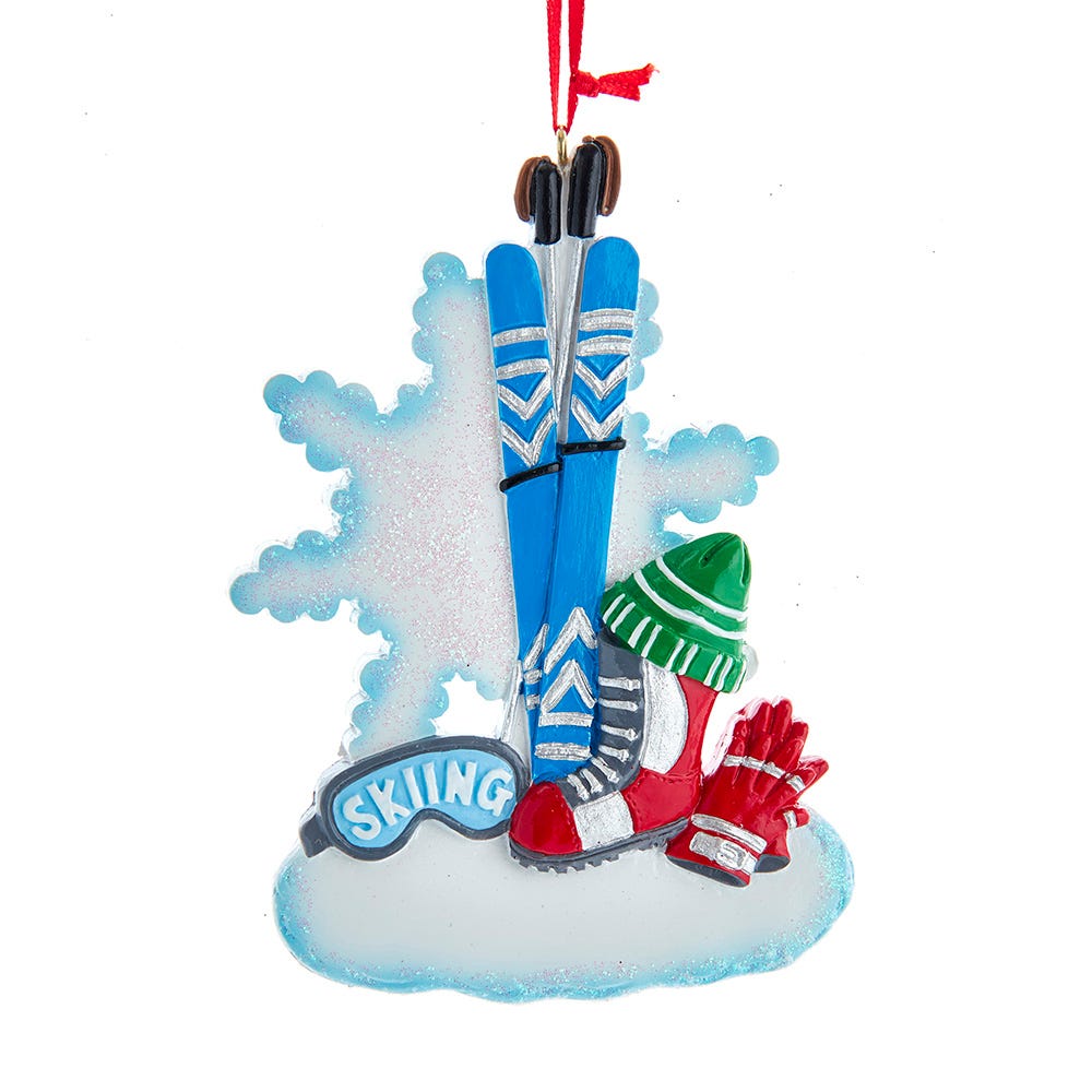 Ski Equipment Ornament