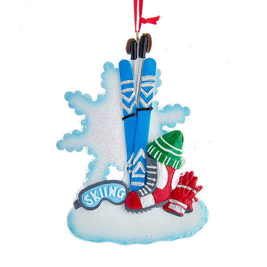 Ski Equipment Ornament